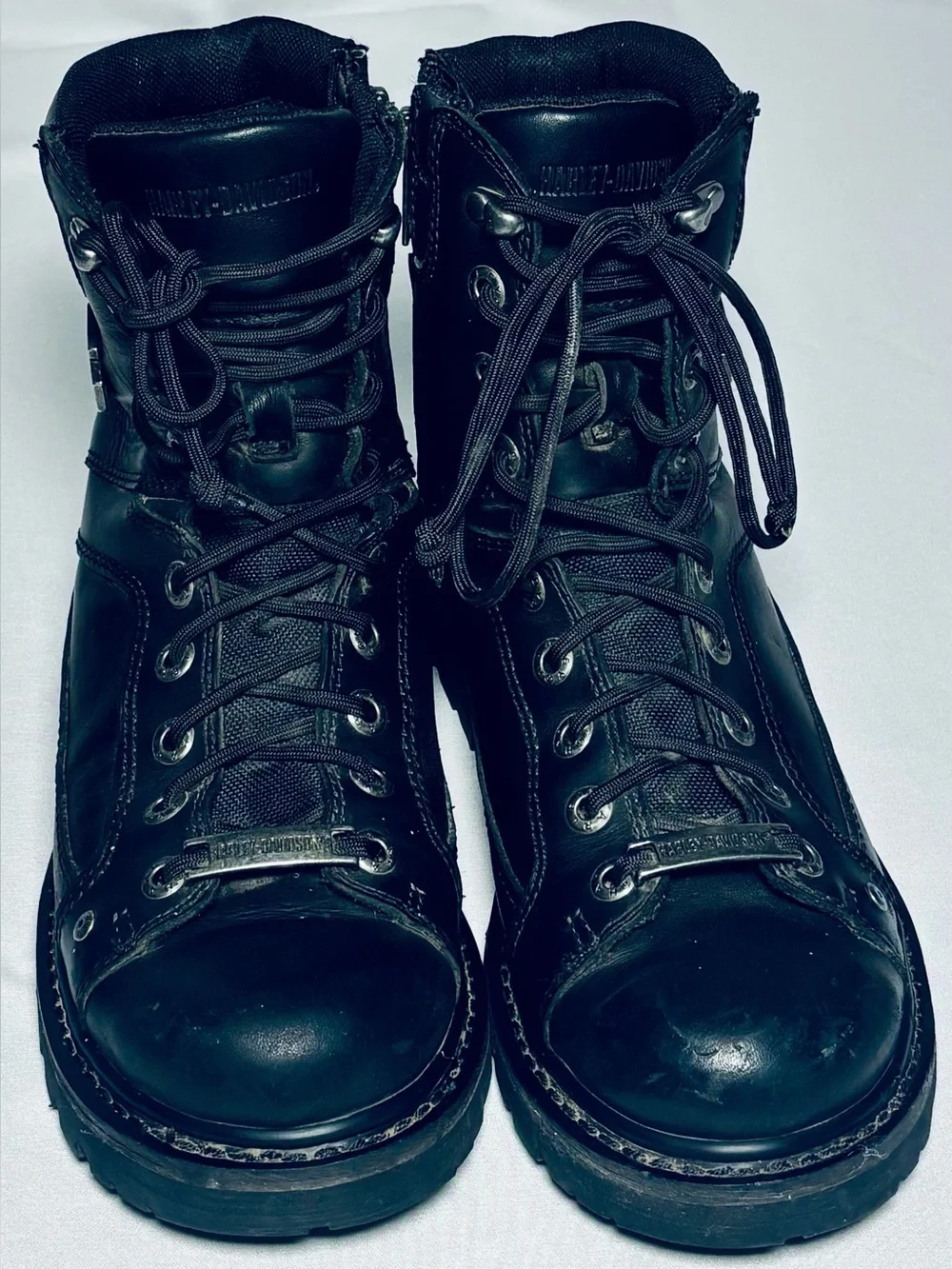 Harley Davidson Abercorn 7-inch Lace Up Motorcycle Boots Mens 9.5 D93340